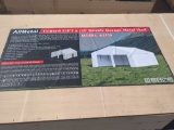 All metal  22 x 23 Double Metal Garage