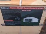 All metal  22 x 23 Double Metal Garage