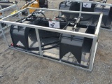 Wolverine Skid Steer Grapple Bucket Attachment