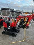 Miva VA13 Mini Excavator w/ thumb, blade, and canopy