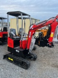 Miva VA13 Mini Excavator w/ thumb, blade, and canopy