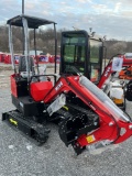 Miva VA13 Mini Excavator w/ thumb, blade, and canopy