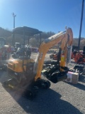 Miva VA20 Mini Excavator (Kubota motor) w/ thumb, blade, and canopy