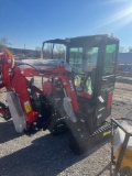 Miva VA13C Mini Excavator w/ thumb, blade, and Full Cab