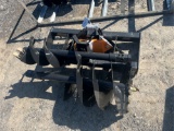 Wolverine Skid Steer Auger Drive & Bit Attachment w/ 12