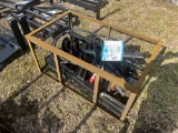 Mower King Skid Steer Auger attachment w/6in, 12in, 14in Augers