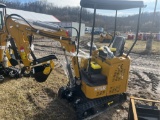 AGT H15R Mini Excavator with Blade, Thumb, and canopy