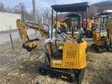 AGT H15R Mini Excavator with Blade, Thumb, and canopy
