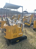 AGT H15R Mini Excavator with Blade, Thumb, and canopy