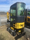 AGT QH13R Mini Excavator with Blade, Thumb, and Full Cab