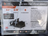 Wolverine MIni Skid Steer Stump Grapple Attachment