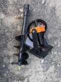 Wolverine Mini Skid Steer Auger Drive & Bit Attachments