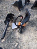 Wolverine Mini Skid Steer Auger Drive & Bit Attachments