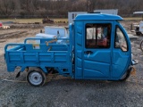 MECO electric three-wheel truck with closed cabin