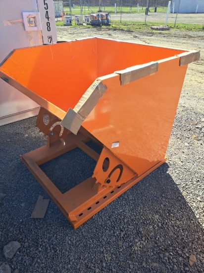 Orange Self Dumping Hopper