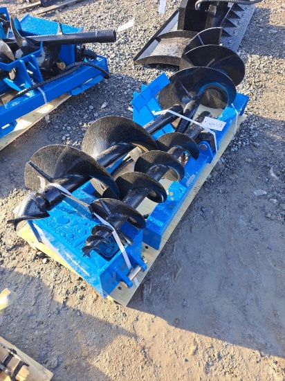 Future Skid Steer Auger Attachment w/ 3 Bits