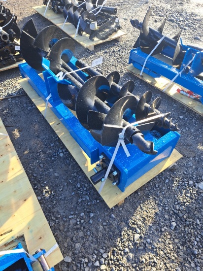 Future Skid Steer Auger Attachment w/ 3 Bits