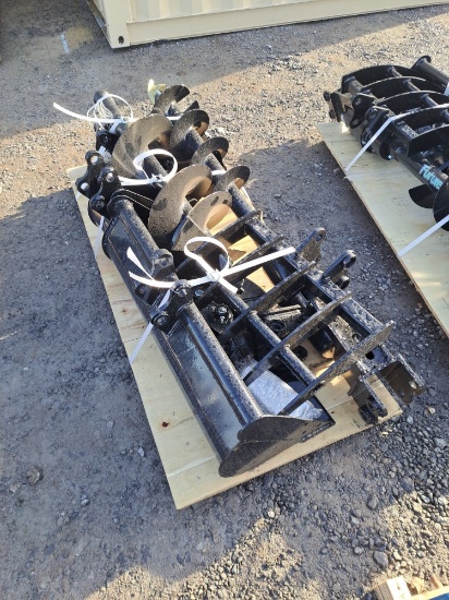 Future 8pc Mini Excavator Attachment Set