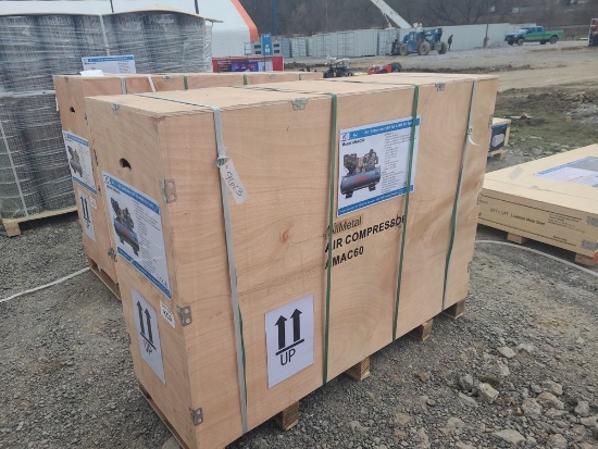 All Metal 60 Gal Air Compressor w/ Gas Engine