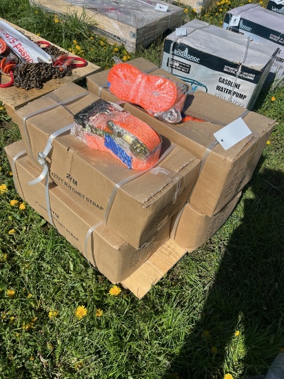 4 Boxes Of 2” x 27’ Ratchet Straps