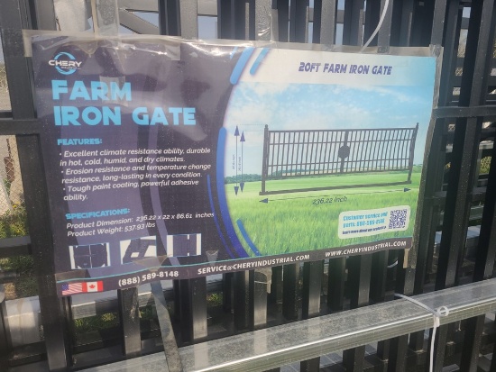 Greatbear 20' Farm Iron Gate w/ Posts