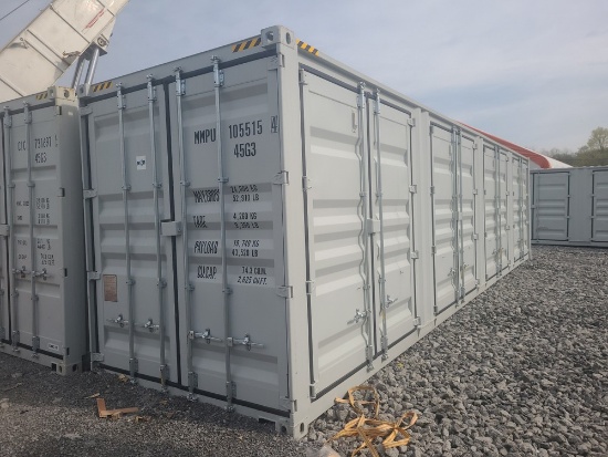 40' High Cube Container w/ 4 Side Doors