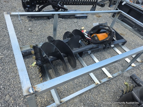 Wolverine Skid Loader Auger w/ 12" & 18" Bits