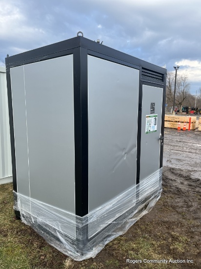 All-Metal Portable Restroom 7 ft 4 in x 5 ft