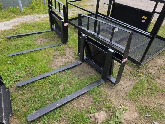 Kivel Mini Skid Loader Forks