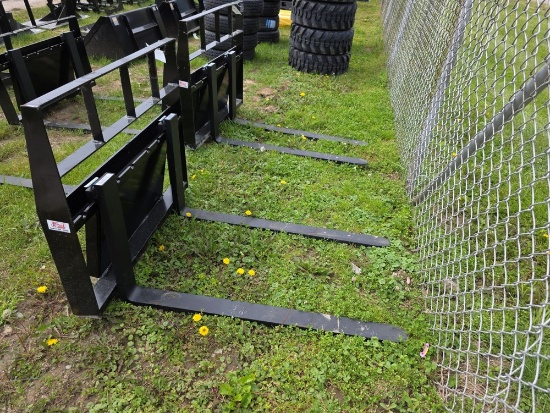 Kivel Mini Skid Loader Forks