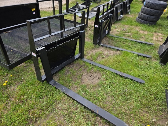 Kivel Mini Skid Loader Forks