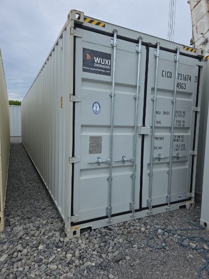 40' High Cube Container w/ 2 side doors