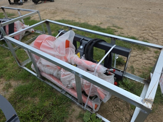 WIG Skid Loader Auger Attachment w/ 12" & 18" Bits & Extension Rod