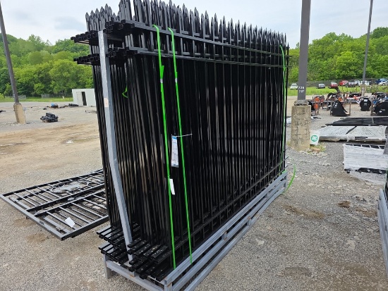 Fen-S Iron Fencing - 20 - 10' x 7' Pcs w/ Posts