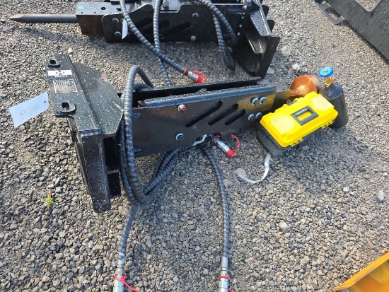 Giyi Mini Skid Loader Post Driver