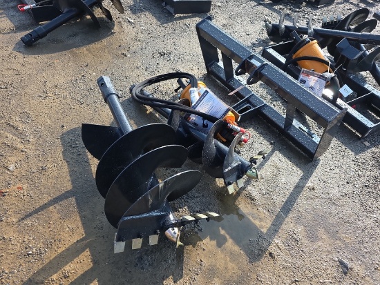 Wolverine Skid Loader Auger w/ 12" & 18" Bits