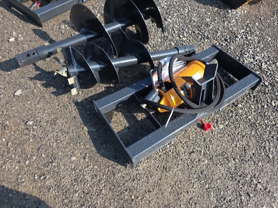 Wolverine Skid Loader Auger w/ 12" & 18" Bits