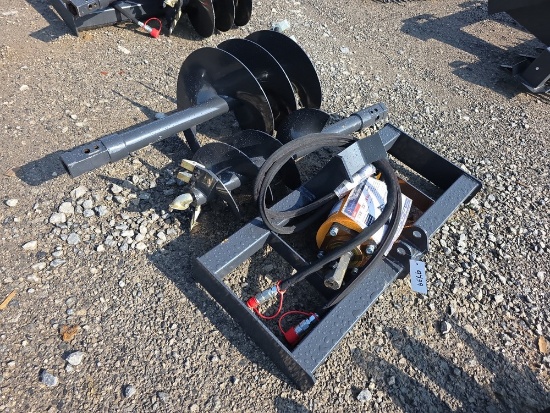 Wolverine Skid Loader Auger w/ 12" & 18" Bits