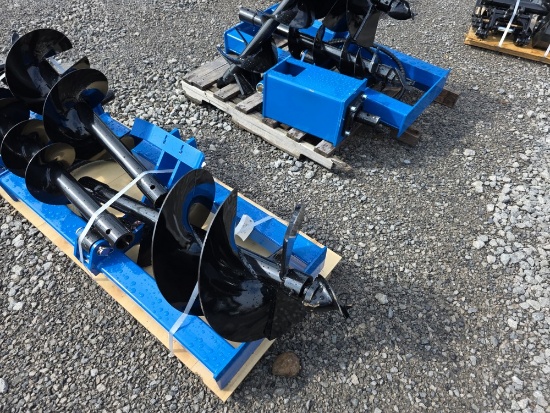 Future Skid Loader Auger w/ 8", 12" & 16" Bits