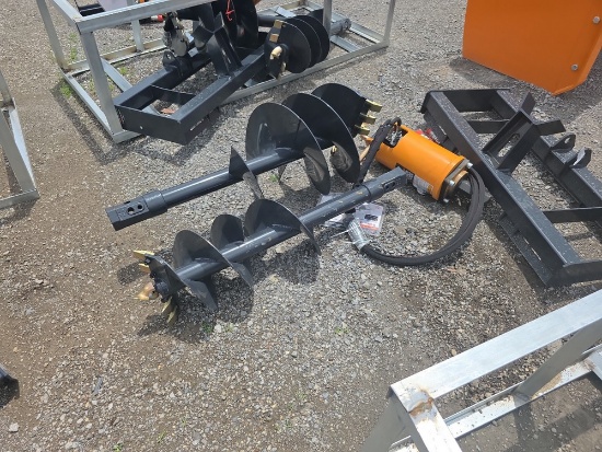 Wolverine Skid Loader Auger w/ 12" & 18" Bits