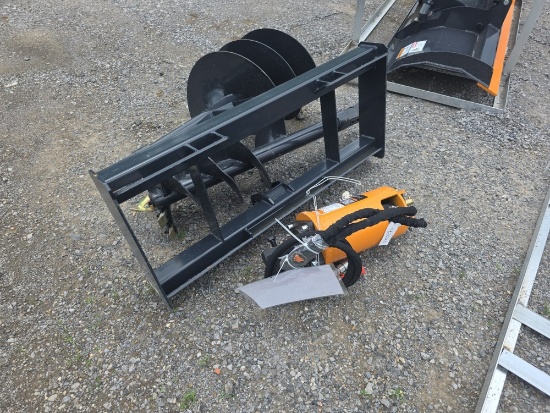 Wolverine Skid Loader Auger w/ 12" & 18" Bits
