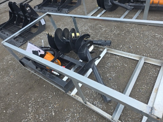 Wolverine Skid Loader Auger w/ 12" & 18" Bits