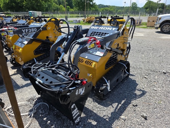 Infront YF380 Mini Skid Loader w/ 4 in 1 Bucket