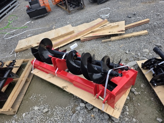 Future Skid Loader Auger w/ 8", 12" & 16" Bits