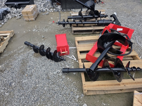 Future Skid Loader Auger w/ 8", 12" & 16" Bits