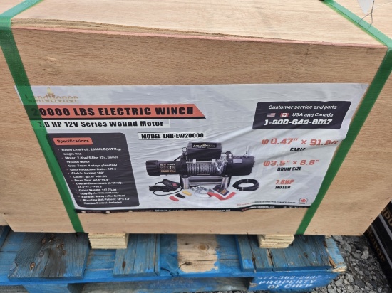 Landhonor 12v 12,000lb Electric Winch