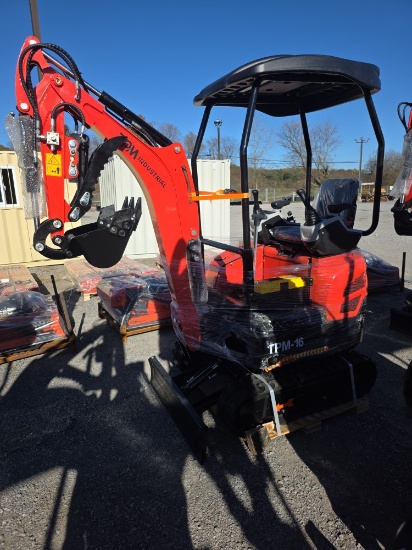 TPM TPM-16 Mini Excavator W/ Blade, Thumb & Pilot Controls
