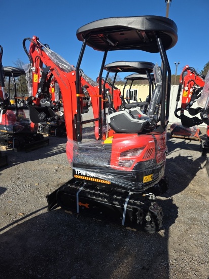 TPM TPM-20 Diesel Mini Excavator W/ Blade, Thumb & Pilot Controls