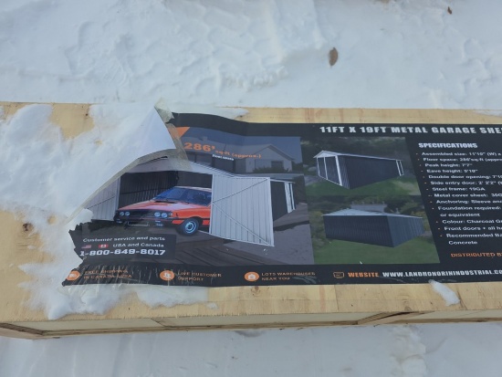 Landhonor 11' x 19' Metal Garage