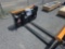 Wolverine Skid Loader Hyd. Adjustable Forks - 4,000 lbs